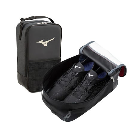 SHOES CASE
一种多功能鞋盒，也可以用作附件盒。带网眼袋和拉链袋。

#mizuno #shoes_case #bag