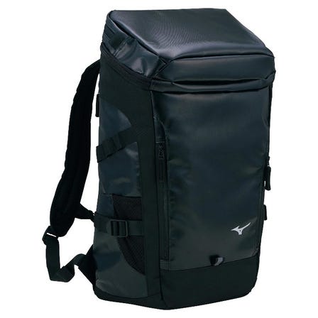 SSBACKPACK / 30 liters
帶有裂開帶子的防水帆布背包，感覺很輕，因為它分散了負載。

#mizuno #backpack #bag #team_bag
