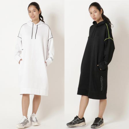 SWEAT DRESS
A warm brushed back sweat dress perfect for travel and mobile wear.

#mizuno #sweat #dress #relax #for_women