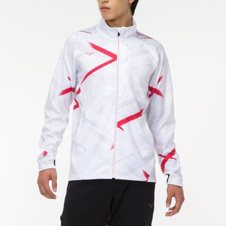 STRETCH WARMUP JACKET
A warm-up jacket with a synergistic design that symbolizes fine Japanese patterns and bold lines.

#mizuno #stretch #jacket #warmup #synergy #JAPAN #unisex