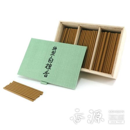 Japanese Incense, Nippon Kodo Incense, Tokusei Byakudanko, Large Box, Japanese fragrance, aroma