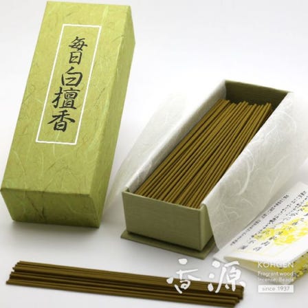 Japanese Incense, Nippon Kodo Incense, Mainiti Byakudanko, Large Box, Japanese fragrance, aroma