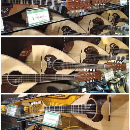 【Mandolin/Calace】
Crafting with skills and tradition that inherited for generations in Napoli, Italy; the charming quality of the sound, the existence of attraction made Calace the dominant brand.