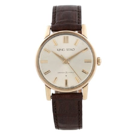 【SEIKO】ヴィンテージ キングセイコー 1st J14102E 14KGF 初期型 手巻 中古 メンズ 1962年製