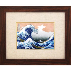 Cloisonne Hokusai The Great Wave off Kanagawa frame