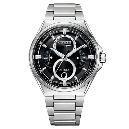 《ATTESA》Eco-drive Ring solar ACT Line Triple Calendar Moon　phases　 BU0060-68E Solar Men's