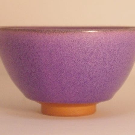 京烧 抹茶碗 紫式部