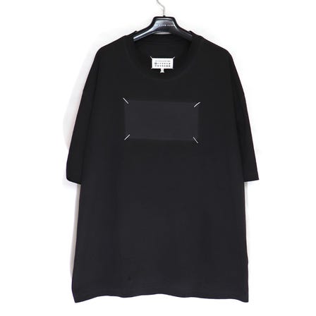 MAISON MARGIELA / Resin Garment Dye Over Fit T-Shirt / size50 / BLACK
