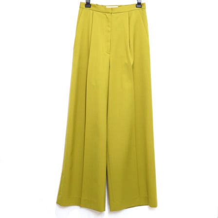 MURRAL / MU WIDE TROUSERS WITH STRAP / size：36 / YELLOW