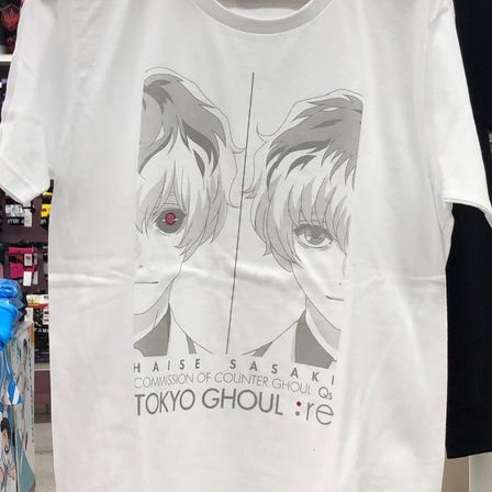 도쿄 구울:re 사사키 하이세 티셔츠