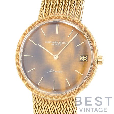 AUDEMARS PIGUET VINTAGE ROUND AUTOMATIC WATCH TIGER’S-EYE 5382BA INQUIRY No.1002000024436