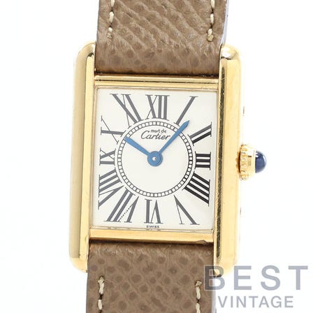 CARTIER MUST TANK SMALL MODEL VERMEIL OPALINE DIAL W1005554 INQUIRY No.1002000018398