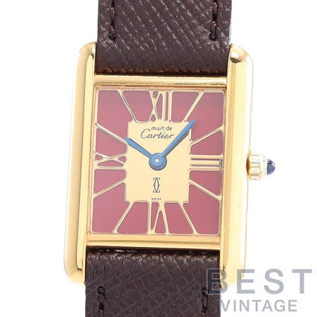 CARTIER MUST TANK SMALL MODEL VERMEIL 3 66001 INQUIRY No.1002000011597