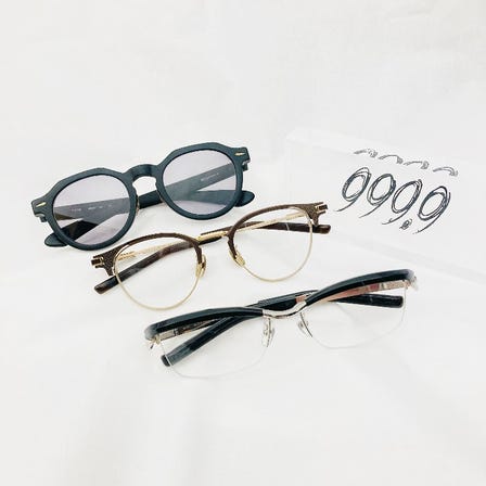 999.9是日本非常具有代表性的眼镜品牌。<br />
以舒适的佩戴感和耐久性而闻名。<br />
阪急梅田眼镜沙龙，高品质的999.9眼镜多数到货，欢迎前来咨询体验评鉴。