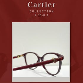 Cartier Collection
July 15 &ndash; August 4
7th Floor, Eyewear Salon
Discover the Cartier Collection, featuring a wide selection of popular styles.
We look forward to welcoming you.