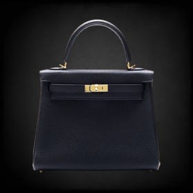HERMES 赫米斯
Kelly 25 togo 黑色，黄金配饰，印有 "B "字样。

查询编号
R009956