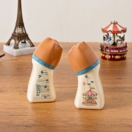Doctor Betta Baby Bottle 【Brain Wide Neck】 WS4-160ml Carrousel<br />
<br />
■Betta tonton 8th anniversary limited design baby bottle “Carrousel 160ml"
