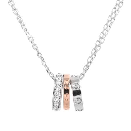 CARTIER Love Three Hoops K18WG/PG