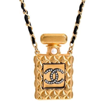 Chanel Perfume Necklace AB4392