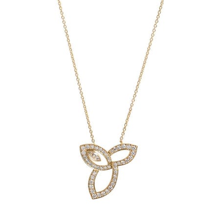 Harry Winston Lily Cluster Pendant PEDYMQRFLC