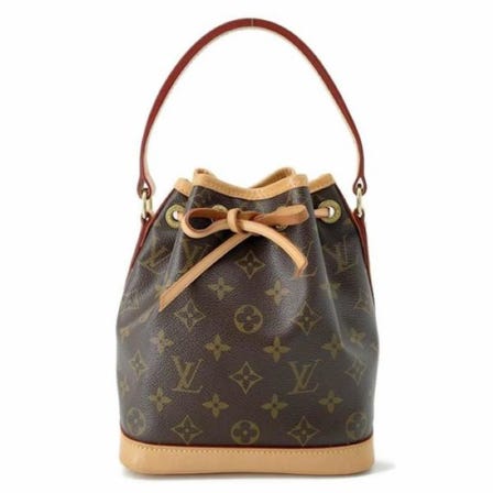 LOUIS VUITTON Mini Noe 25th Anniversary Limited Edition Red M99162 Monogram Used A Rank