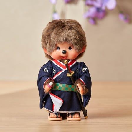 久月原创 和服Monchhichi 男孩 剑豪