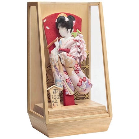 羽子板ケース飾り　10号　アクリルケース　5EH-56-Z

W24×D18×H44(cm)
https://netshop.kyugetsu.com/view/item/000000004117