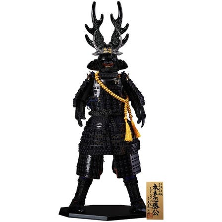 中村宗光作　本多忠勝公　英傑立姿鎧飾り　5GR-Y2-Z

W44×D28×H95(cm)
https://netshop.kyugetsu.com/view/item/000000004436