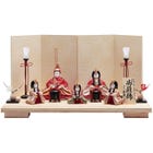 木村安子作　木目込　親王官女飾り　5HR-M71-Z

W50&times;D31&times;H27(cm)
https://netshop.kyugetsu.com/view/item/000000004362