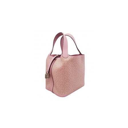 [신품]Hermès Picotin Lock PM Lucky Daisy Swift Mauve sylvestre U각인 SV 금속 피팅