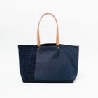 BORO FABRIC TOTE BAG

This tote bag is made entirely from scraps of the rare indigo-dyed vintage "BORO" fabric, with sashiko stitching to increase its strength and a random patchwork of fabrics that complement each other.