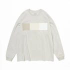 SASHIKO FABRIC フロント ロングTEE　GRY
