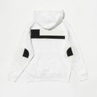 SASHIKO FABRIC Hoodie WHT