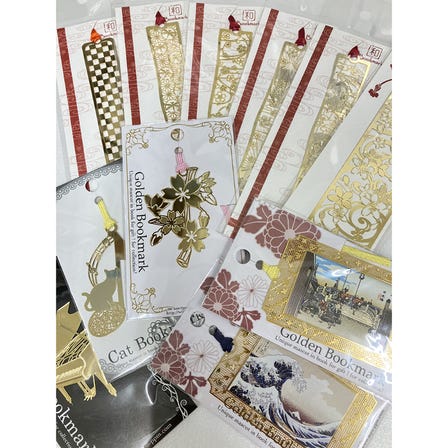 精致的日式设计大受欢迎！金色书签