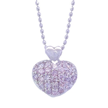 0.34ct Pink Diamond Necklace