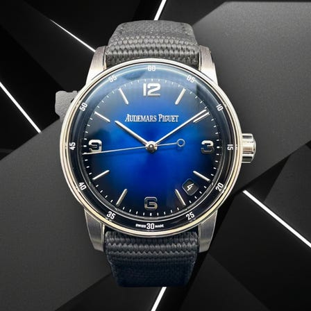 オーデマピゲ CODE11.59 15210BC.OO.A002KB.01 ホワイトゴールド スモークブルーラッカー 41mm