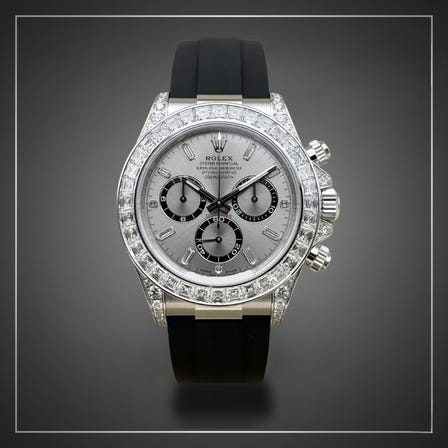 劳力士　迪通拿 126506A 冰蓝盘，11颗钻石时标，40mm