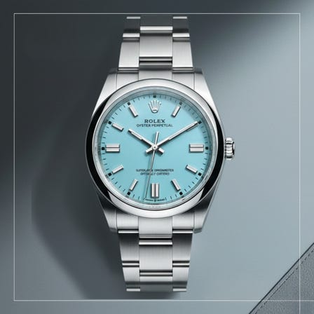 勞力士 Oyster Perpetual 126000 綠松石藍，精鋼，36mm