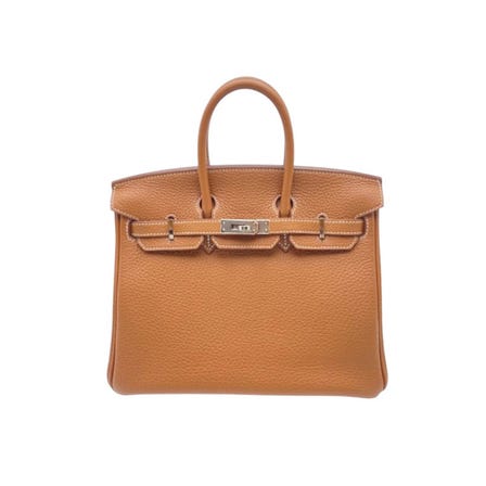 爱马仕 Birkin包 25 Gold Taurillon Clemence 银金属件 Y刻印