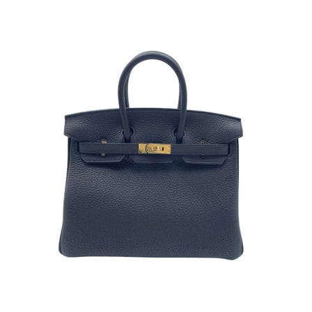 爱马仕 Birkin包 25 Noir Togo Gold 金属件 W刻印