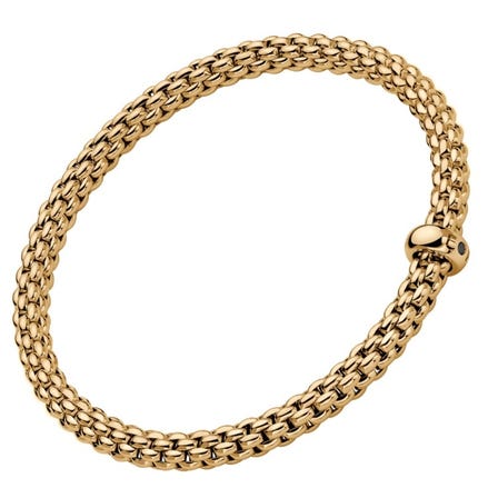 FOPE Must-Have Collection YG Flex'it Bracelet Black Diamond