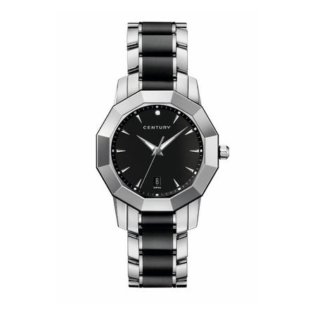 PRIME TIME EGOS  606.7.H.50i.12.SR <br />
<br />
センターラバーメタルブレスレットを採用した、洗練されたモデル。個性的な12角形のサファイアケースに、ダイヤルとセンターラバーをブラックで統一し、クールで力強い印象を与えます。ステンレススチール製リンクを包むマットブラックラバーが、質感のコントラストを生み出し、モダンで躍動感のあるデザインを完成させています。