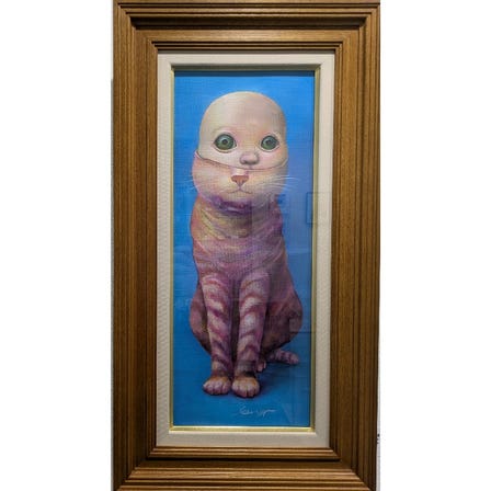 Chika Niijima
“Beyond the Gaze” (2025)
acrylic paint
size: 20.5ｃｍ x 50.5cm
＜currently on display＞