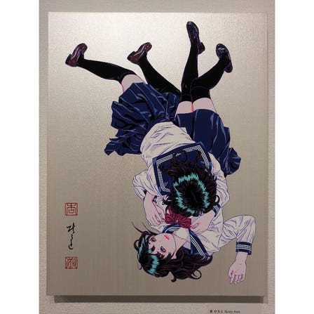 Hiroto Anzu
“the girls”(2024)
Acrylic Gouache
artwork size: F6　41.0cm x 31.8cm
＜currently on display＞