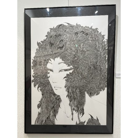 Sayumi Kudo
“If there is a promise for everything and anything in this world.” (2020)
Pen on illustration board 
artwork size: 103.0cm×72.8cm
＜currently on display＞