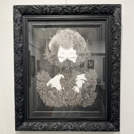 Sayumi Kudo
“Lights of the night” (2023)
Pen on illustration board 
artwork size: 51.0cm×36.0cm 
＜currently on display＞