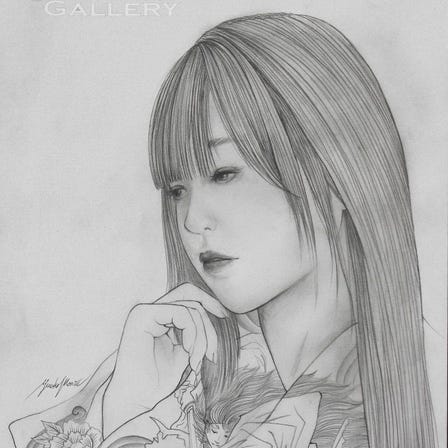 Yusuke Morita "Drawing #17", pencil, 2024