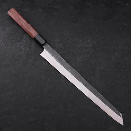 키리츠케 야나기바 아오카미  2 호 흑타 물소가죽 웬지 손잡이 300mm