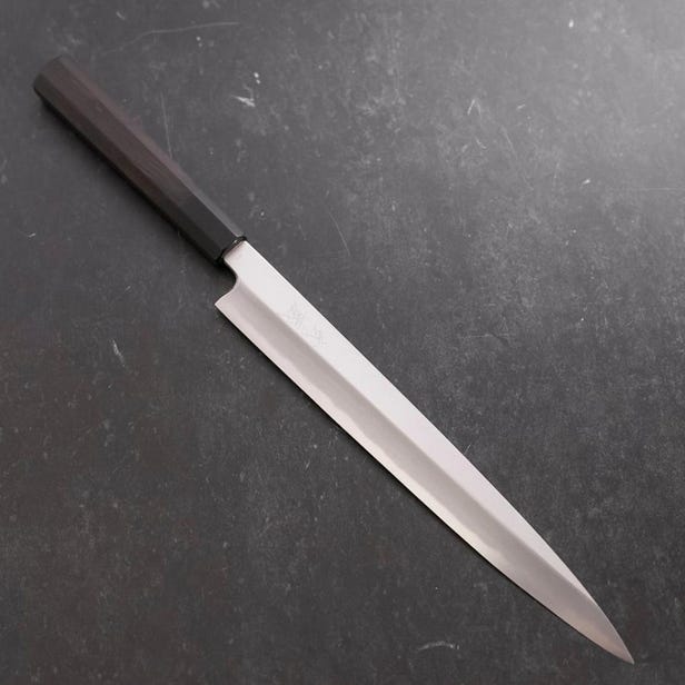 Yanagiba White steel #2 Kasumi Buffalo Ebony Handle 270mm