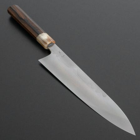 Hitohira Togashi Yohei White #1 Fuji Mizu Honyaki Gyuto 240mm Ziricote Handle (#030/ Saya)